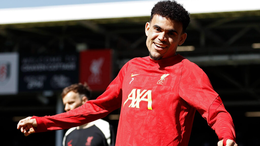 Luis Díaz con el Liverpool (Cordon Press)