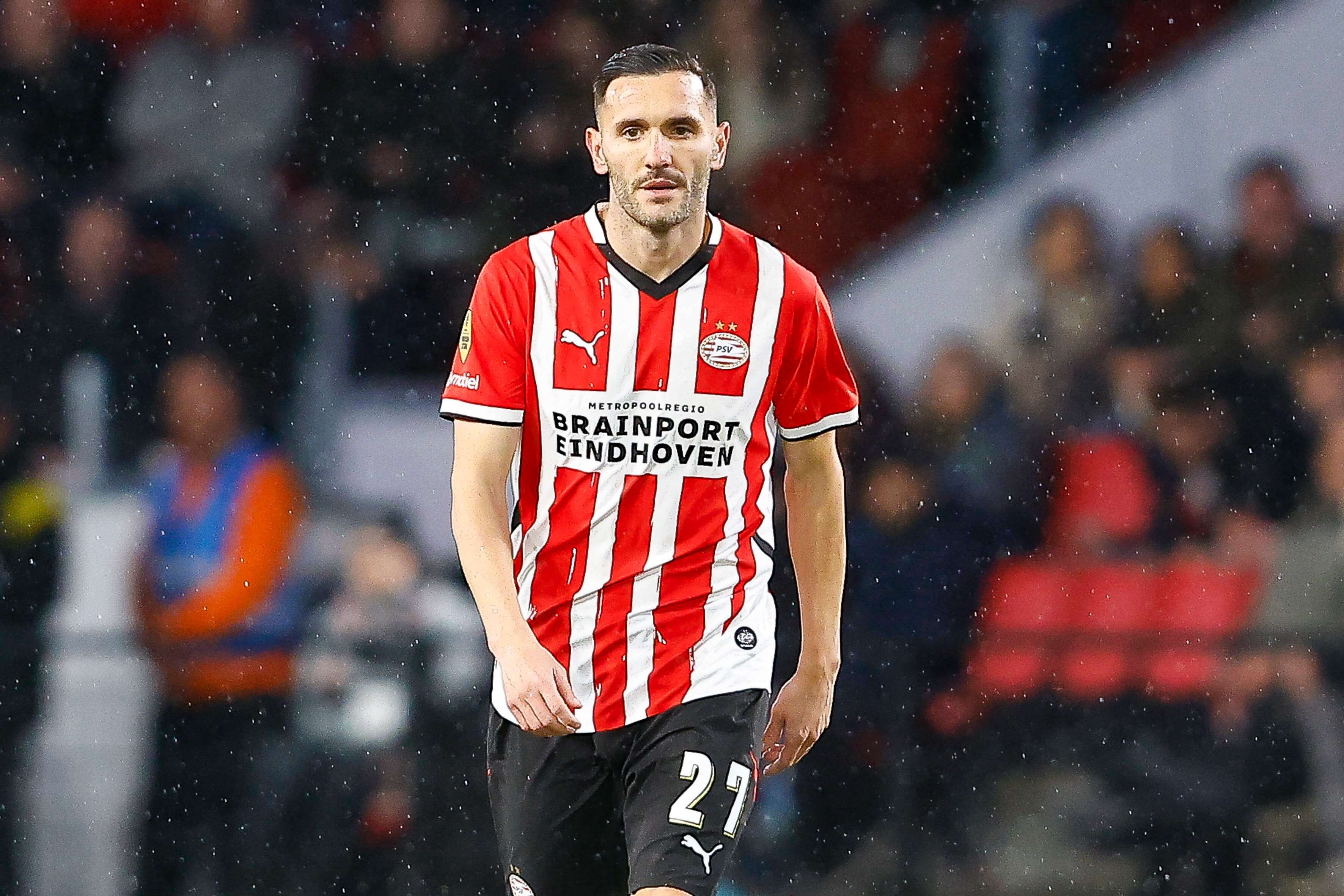 Lucas Pérez, durante un partido con el PSV Eindhoven (Foto: Cordon Press).