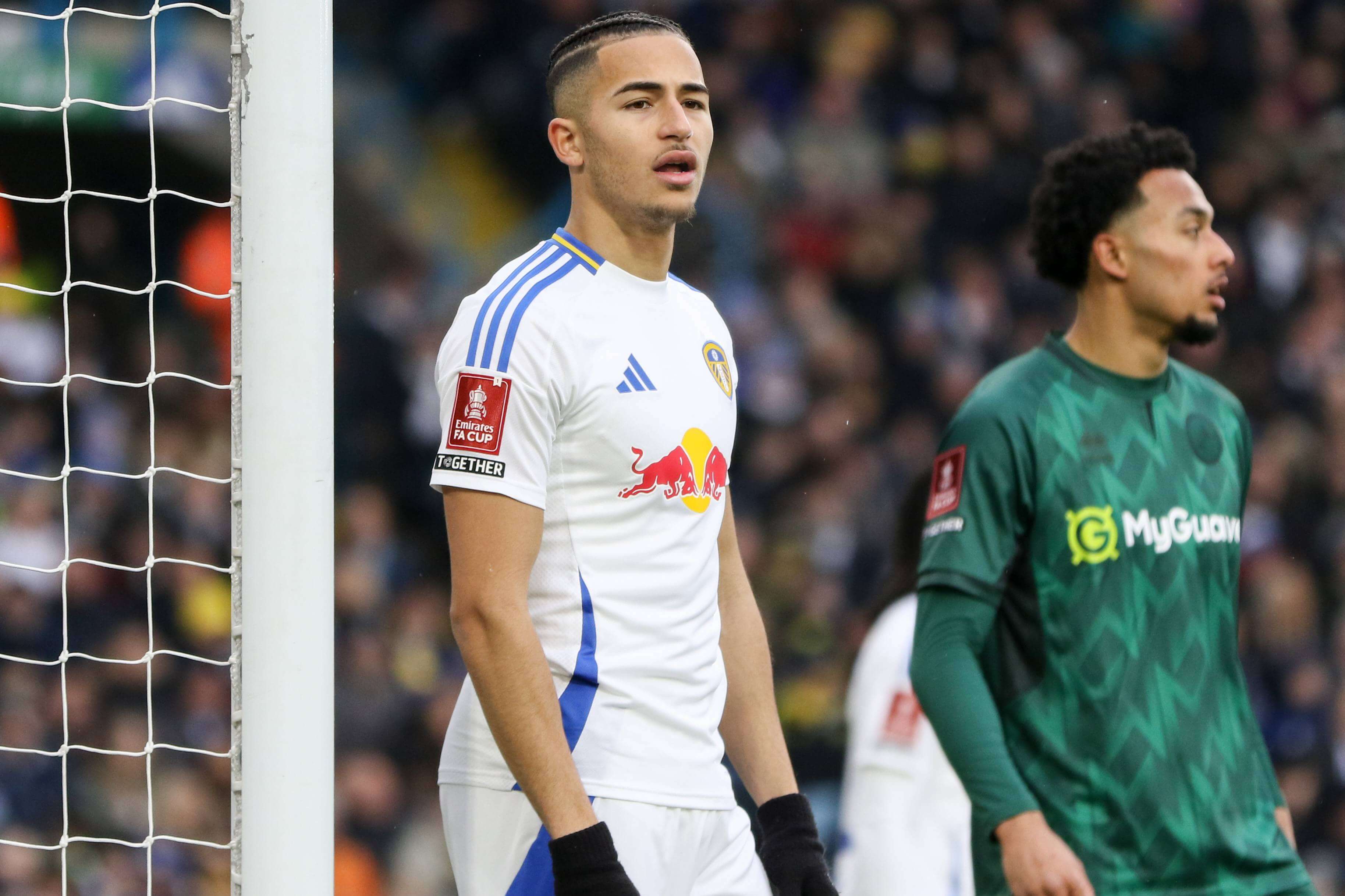 Mateo Joseph, durante un partido con el Leeds United (Foto: Cordon Press).