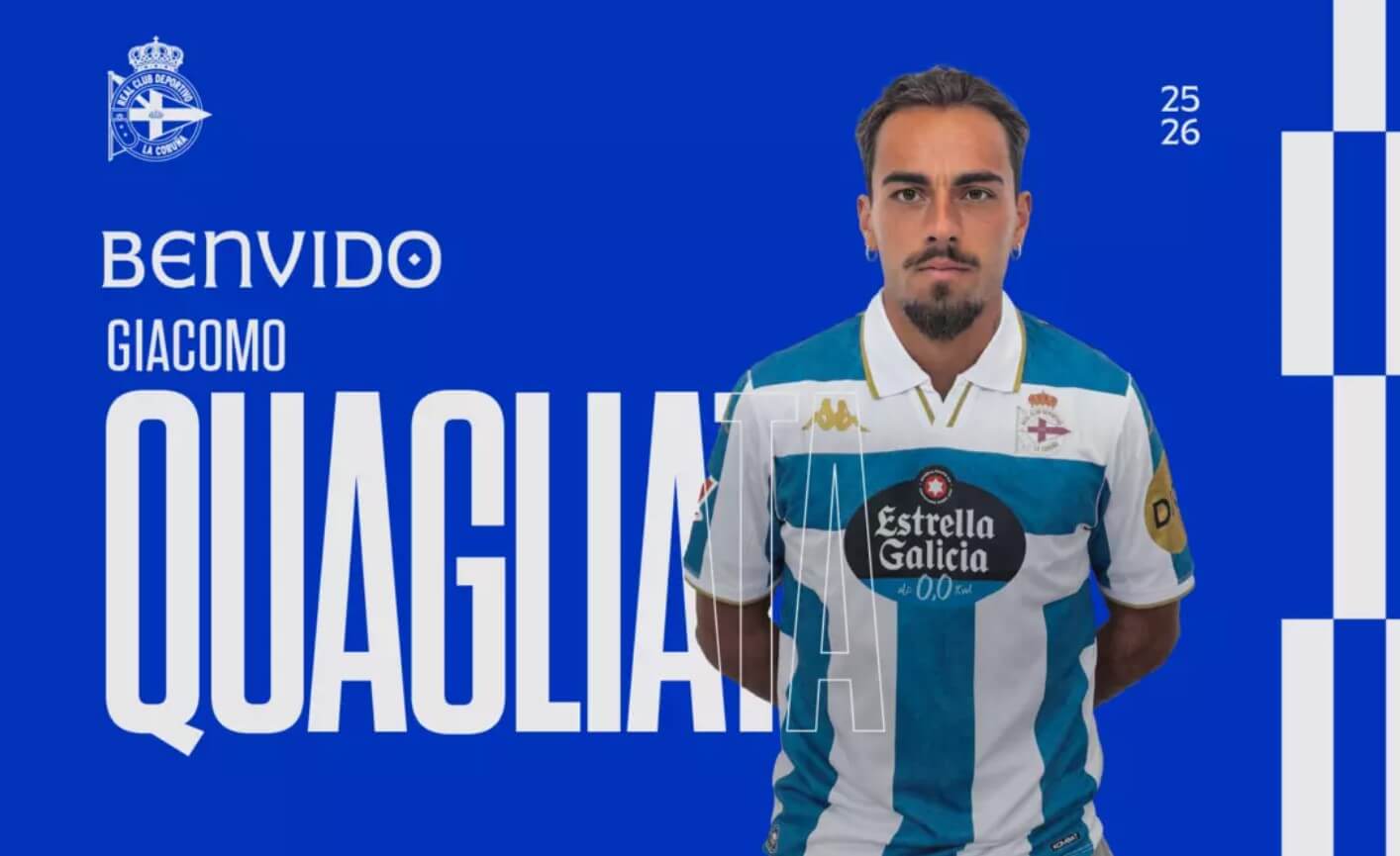 Giacomo Quagliata, nuevo jugador del Dépor (Foto: RCD).