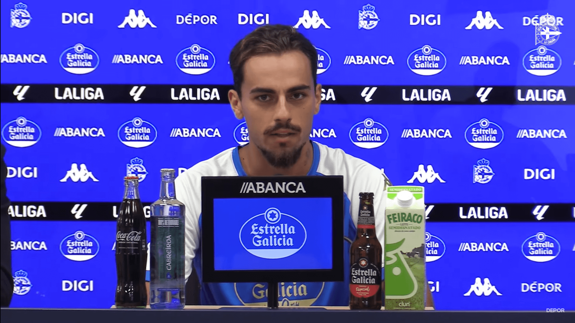 Giacomo Quagliata, en su rueda de presentación del Dépor.