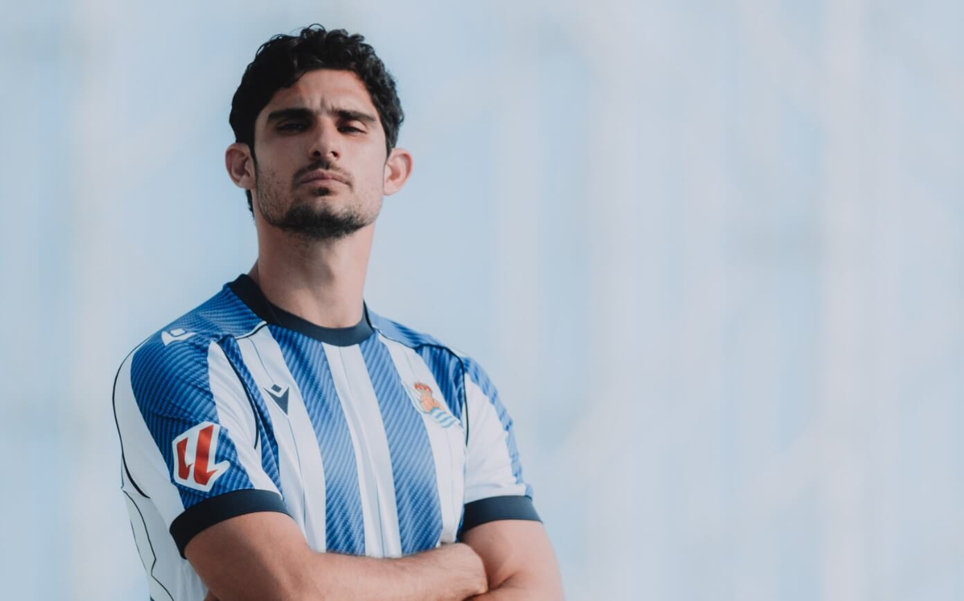 Gonçalo Guedes, a su llegada a la Real Sociedad (Foto: RSO).