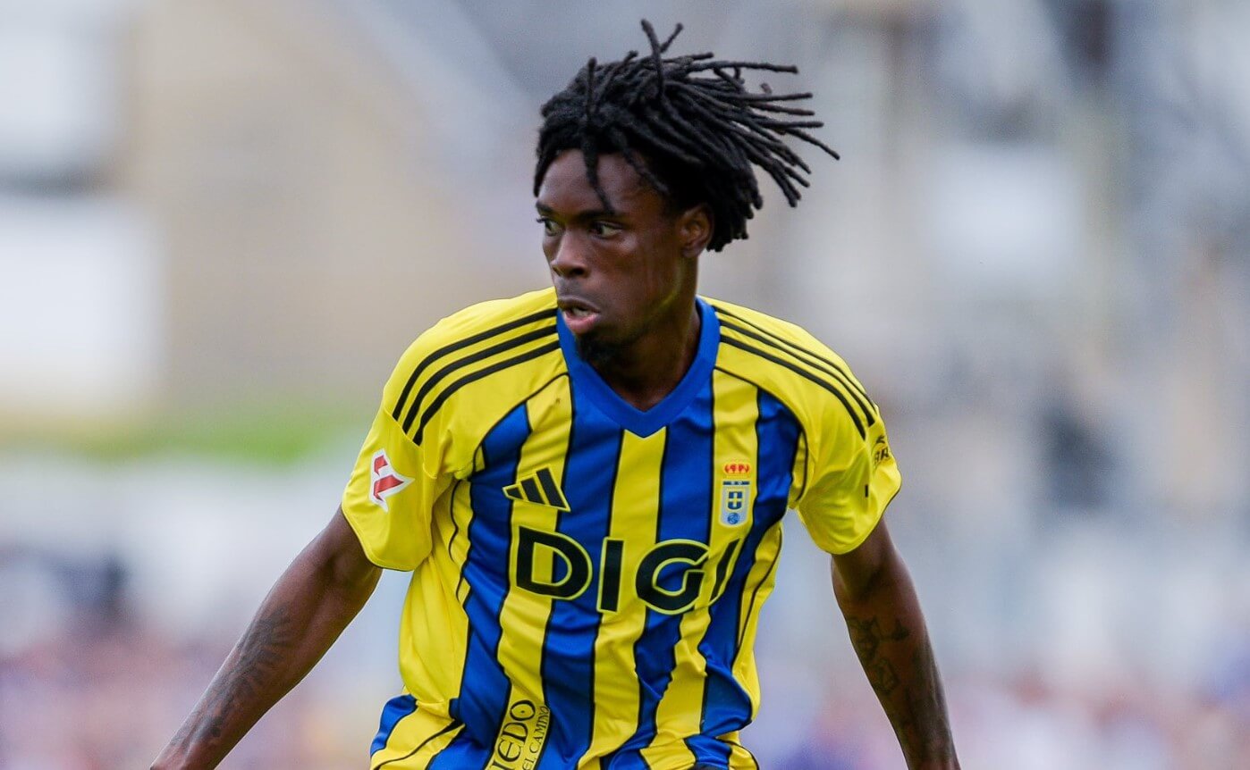 Ovie Ejaria, en un amistoso con el Real Oviedo (Foto: RO).