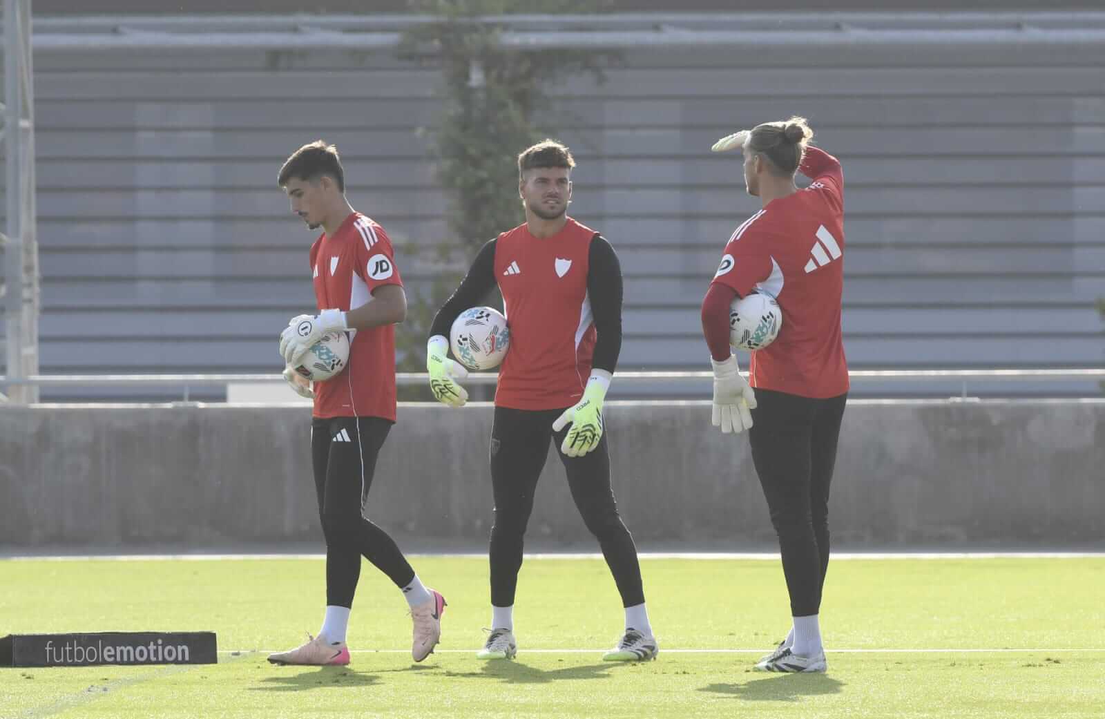 Álvaro Fernández, Orjan Nyland y Alberto Flores, en la sesión del lunes (Foto: Kiko Hurtado).