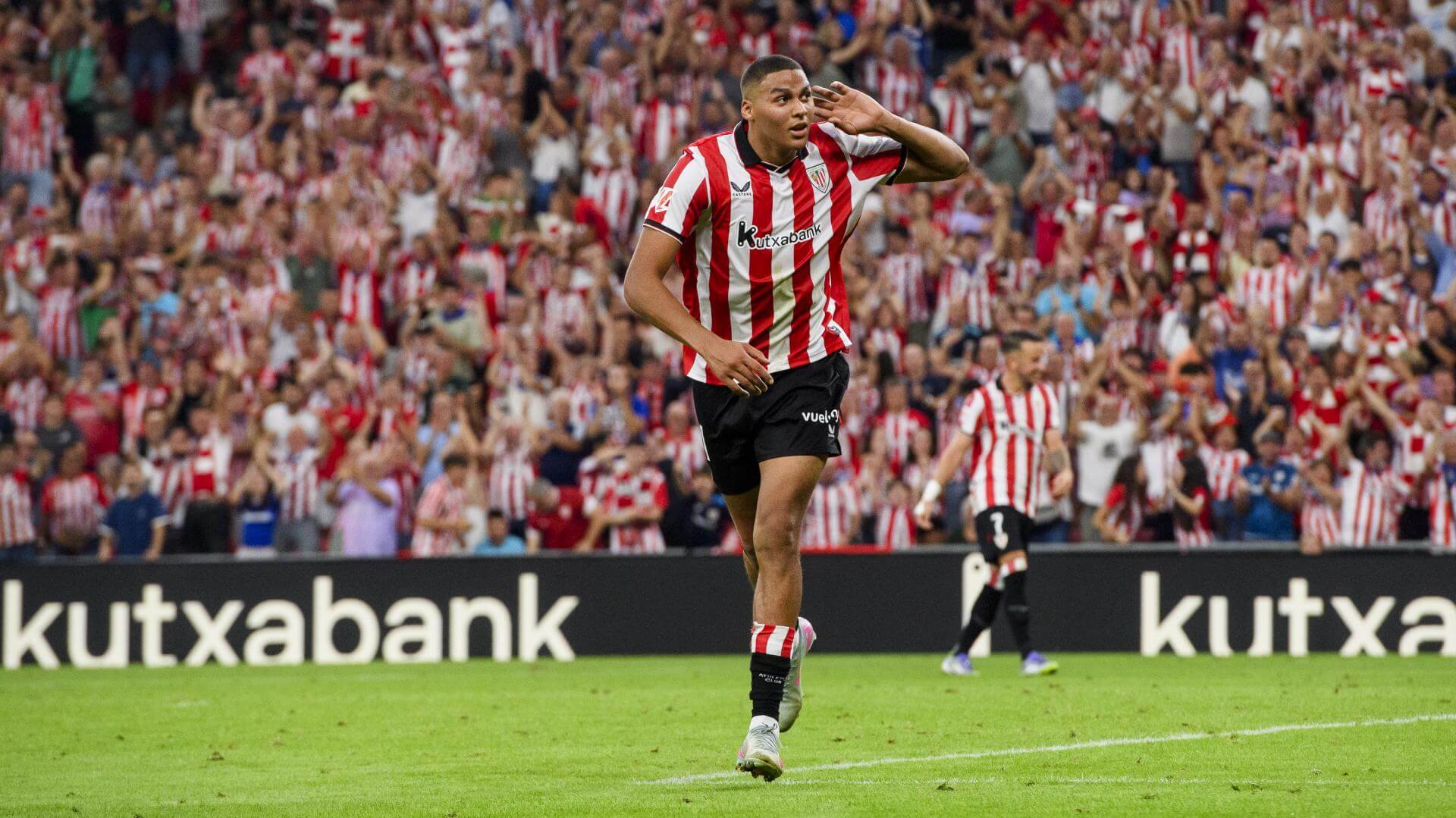 Gol de Maroan Sannadi ante el Sevilla en San Mamés (Foto: Athletic Club).