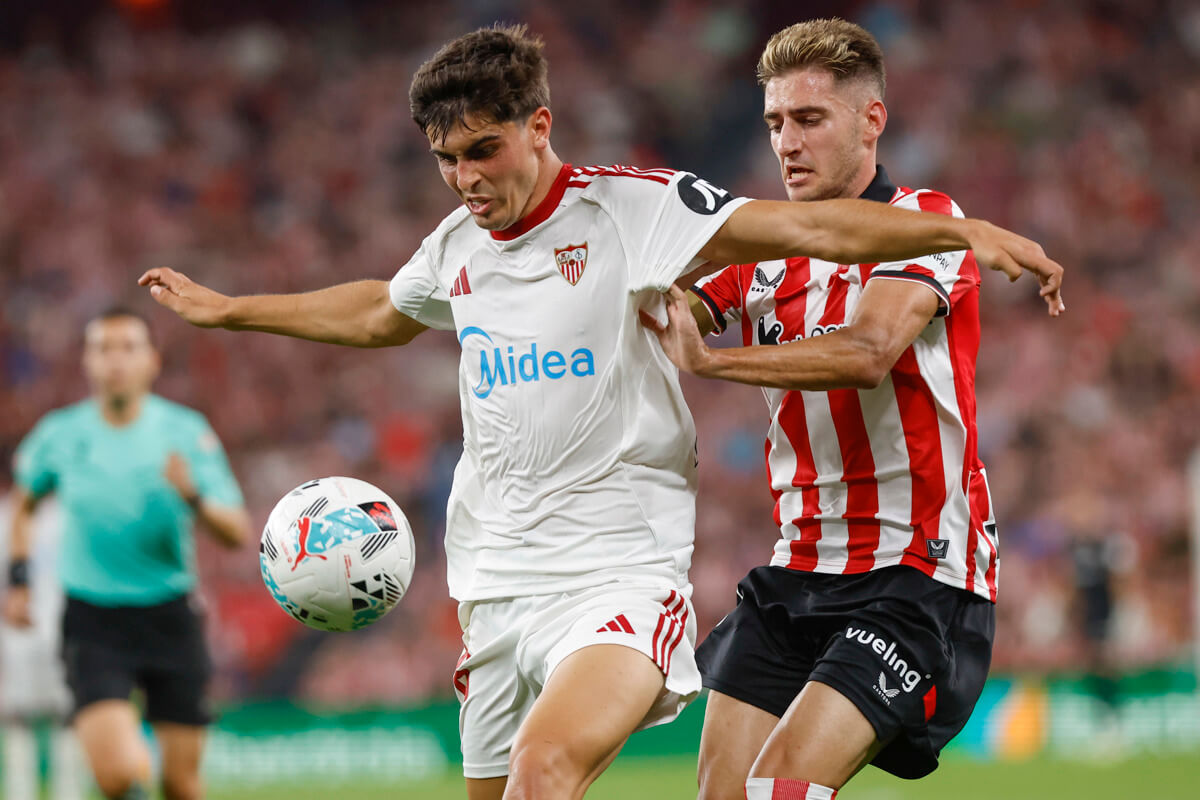 Juanlu, en el Athletic-Sevilla (Foto: EFE).
