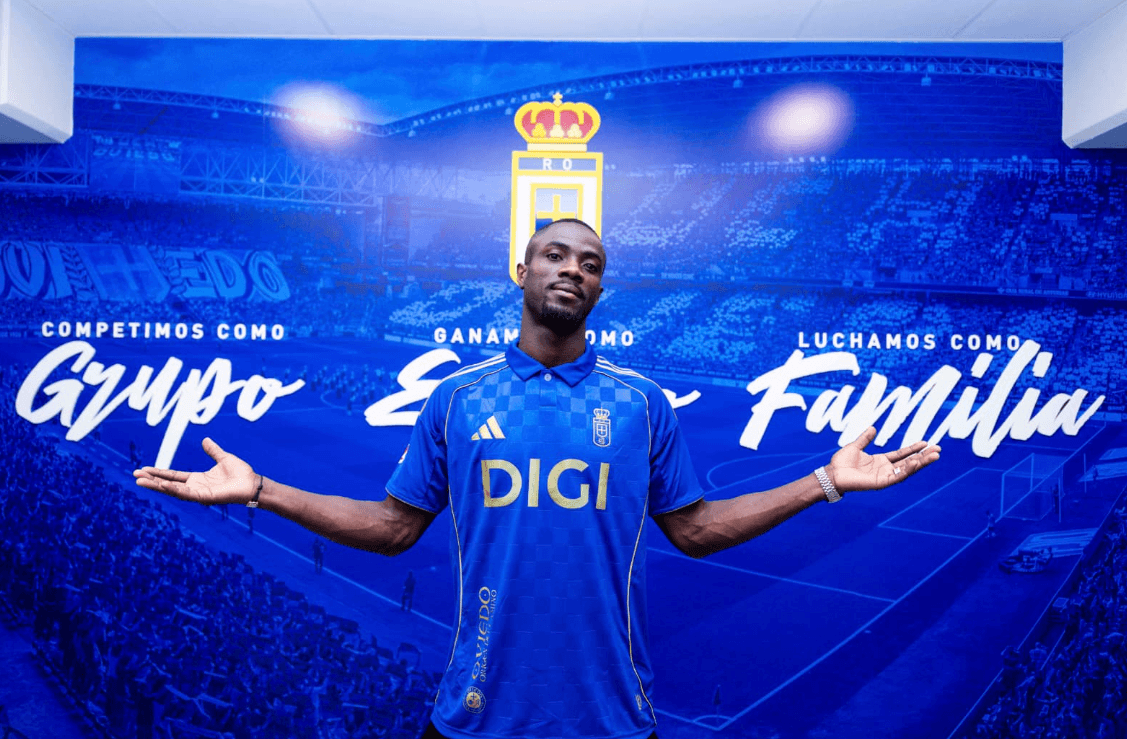 Eric Bailly, presentado con el Real Oviedo (FOTO: Real Oviedo).