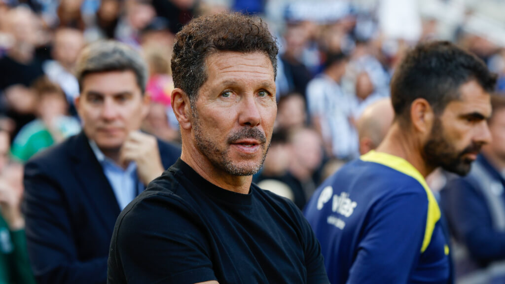 Simeone en un partido del Atlético de Madrid (Cordon Press)