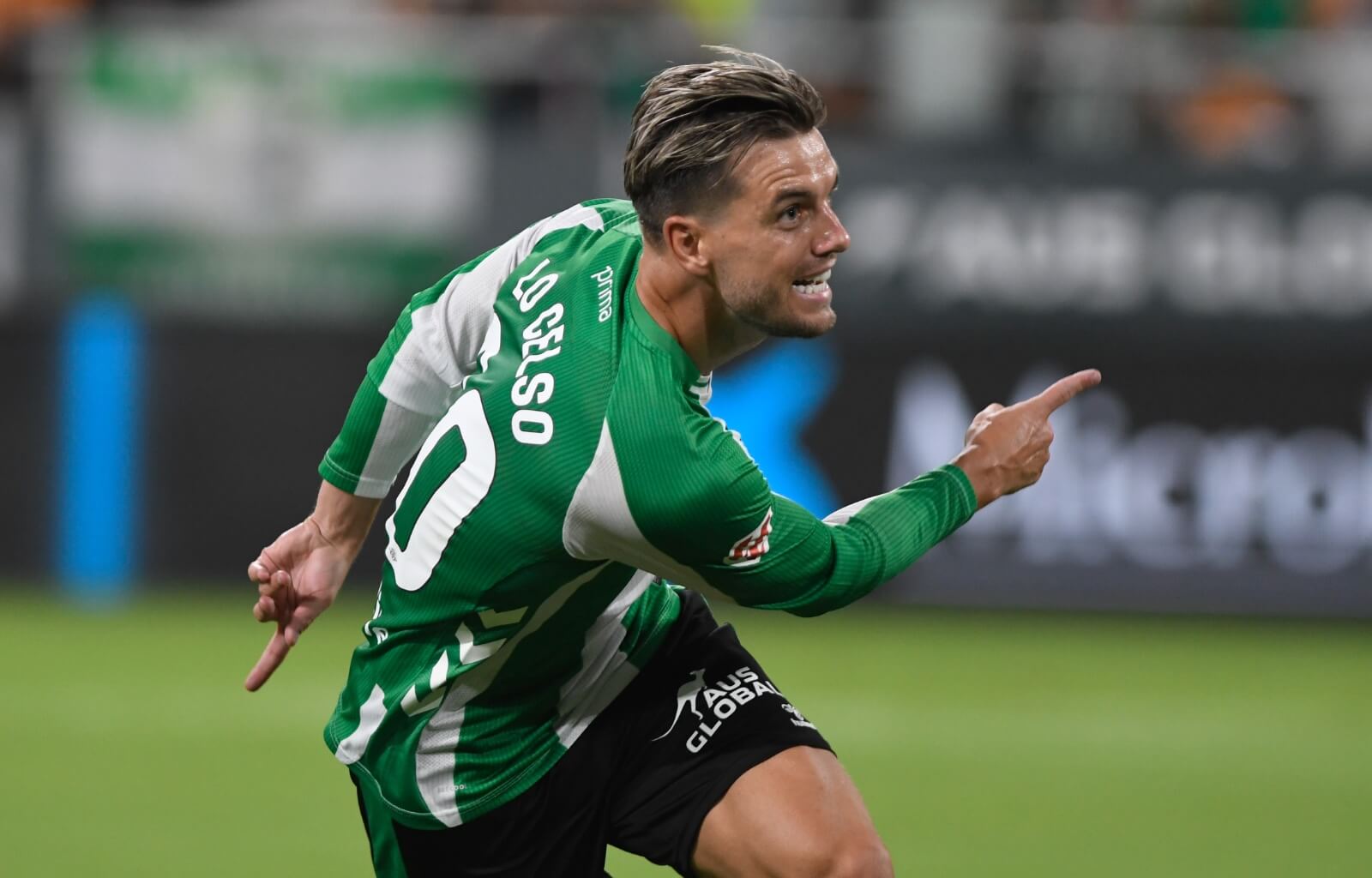 Lo Celso celebra su gol al Alavés (Foto: Kiko Hurtado)