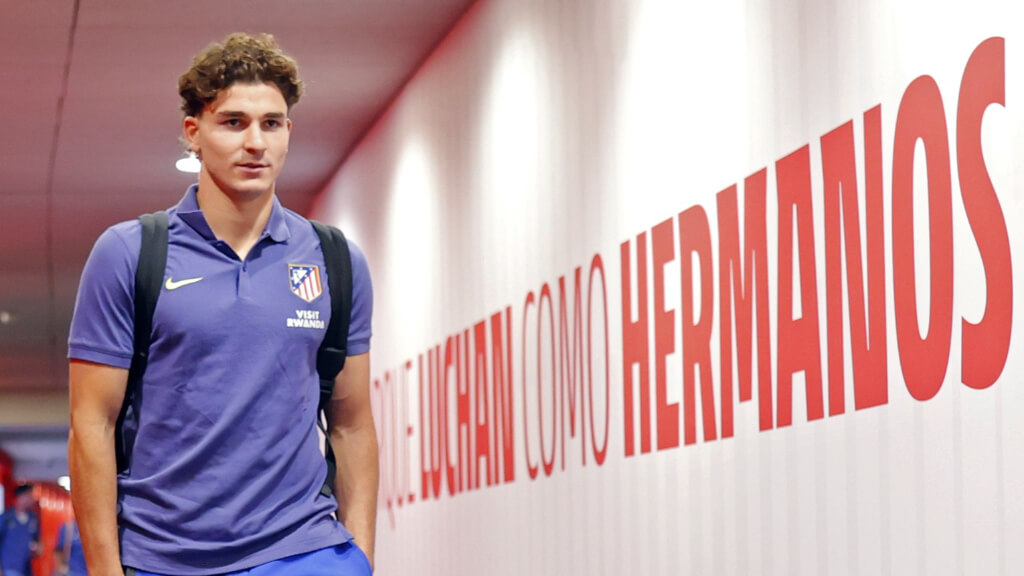 Julián Álvarez en el Metropolitano ('X' Atleti)