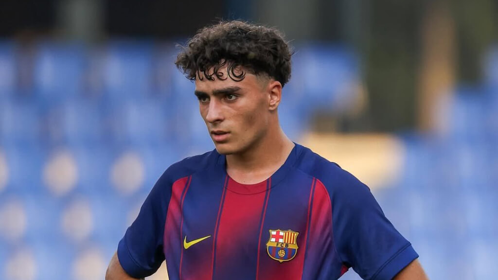 Virgili durante un partido del FC Barcelona (Fuente: X)