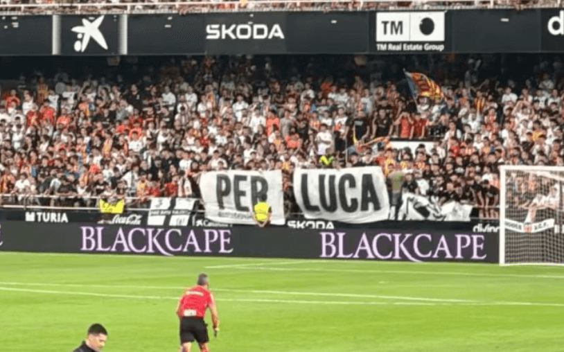 La Curva Nord recordó a Luca
