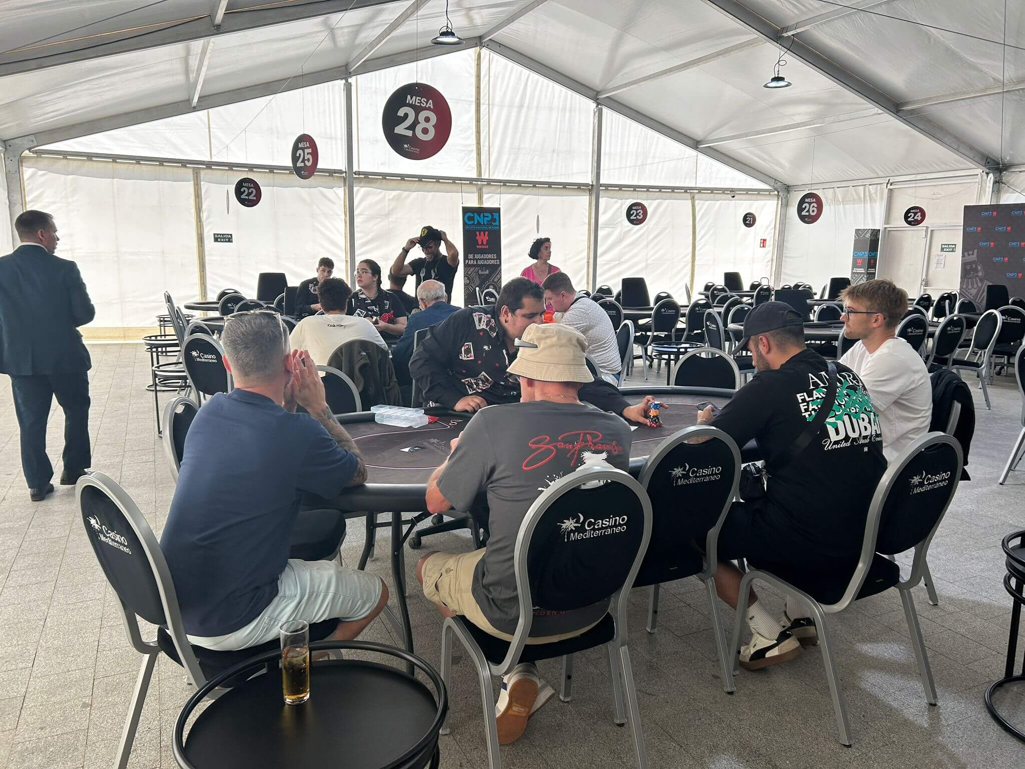La carpa en el CNP Winamax Alicante