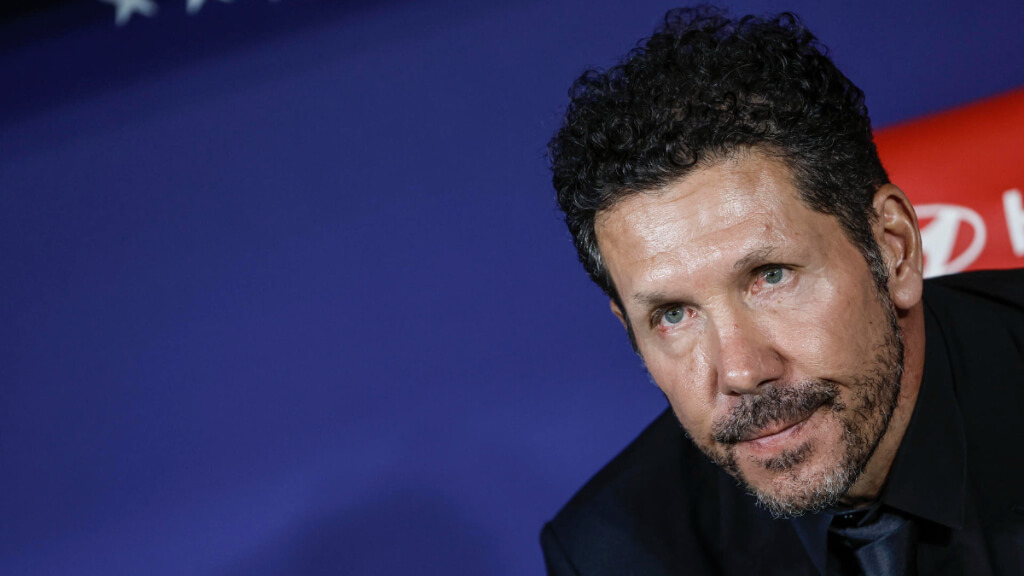 Simeone durante el partido contra el Villarreal (Fuente: EFE)