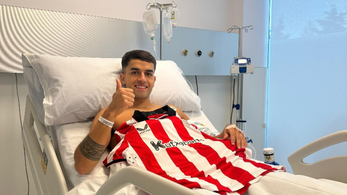 Beñat Prados, operado con éxito de su lesión de rodilla (Foto: Athletic Club).