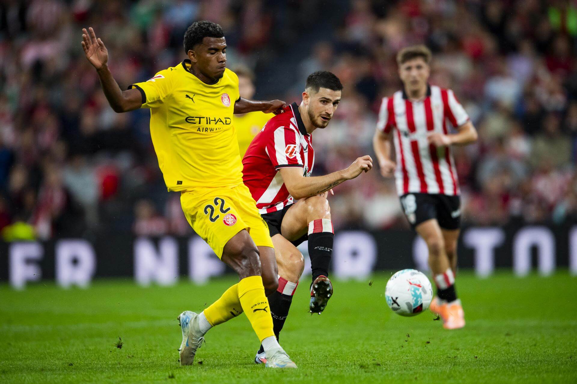 Oihan Sancet ante el Girona en San Mamés (Foto: Athletic Club).