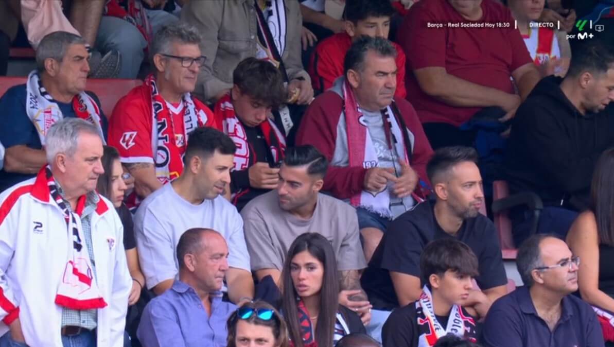 Diego Rico, en el Rayo - Sevilla. 