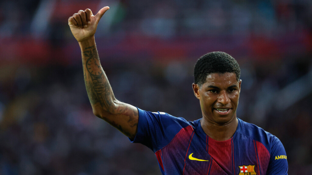 Marcus Rashford en un partido del FC Barcelona (Cordon Press)
