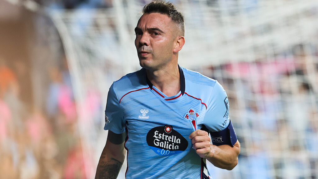 Iago Aspas celebra el gol ante el PAOK (Foto: EFE)