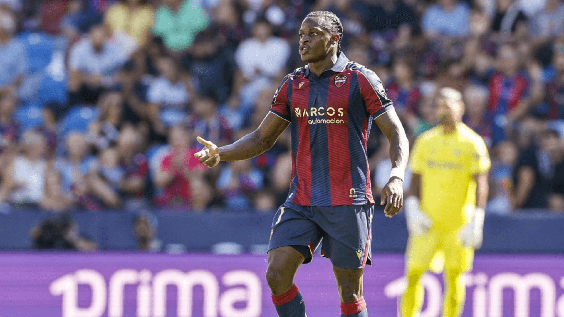 Etta Eyong, en un partido con el Levante (Foto: LaLiga).