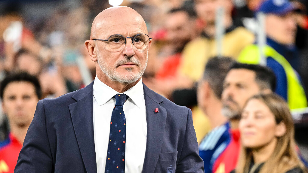 Luis de la Fuente en un partido de la Selección Española (Cordon Press)