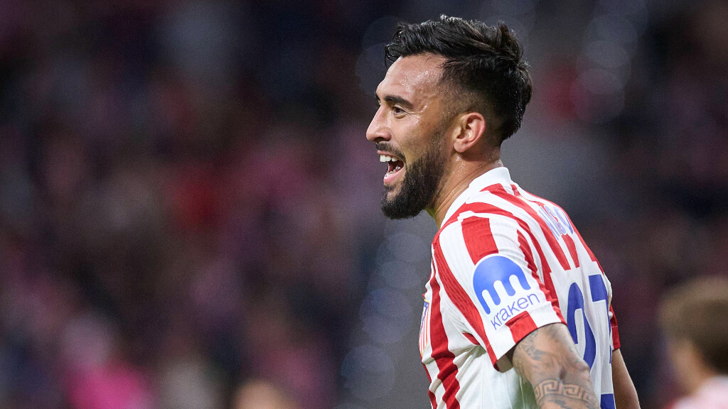 Nico González en un partido con el Atlético de Madrid (Cordon Press)