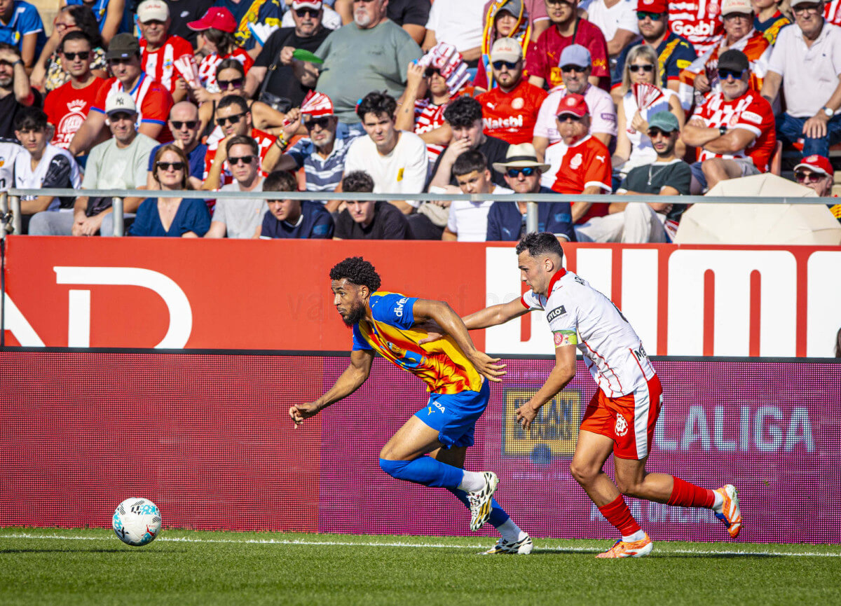 Danjuma en el Girona-Valencia CF (Foto: Valencia CF)