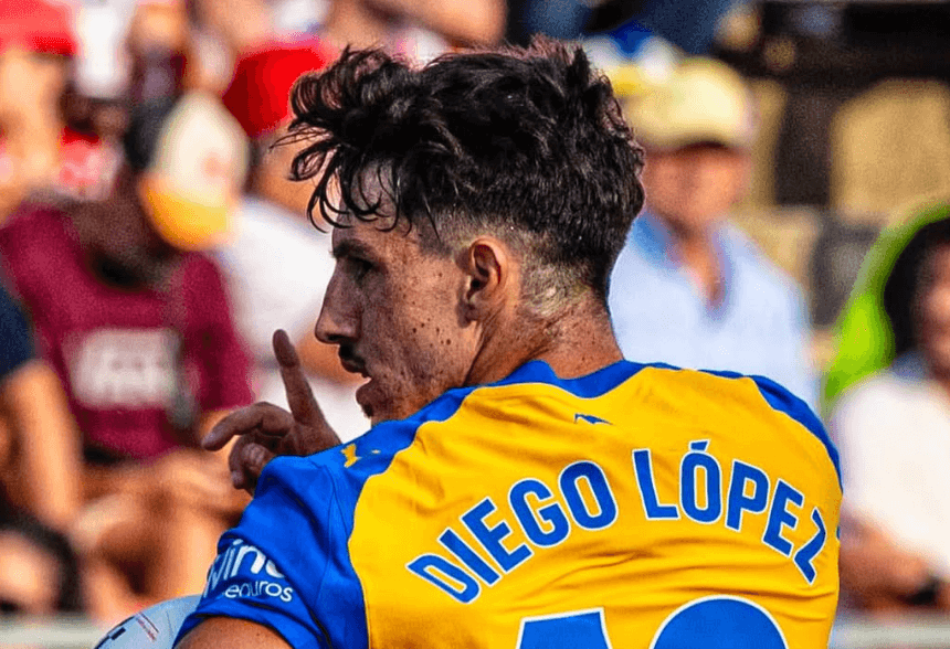 Gol de Diego López en Girona (Foto: Valencia CF)