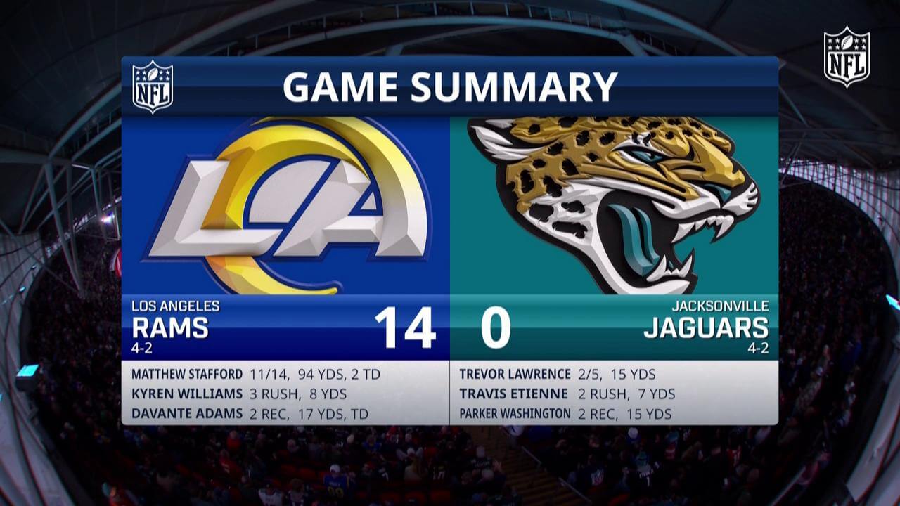 Rams vs Jaguars.