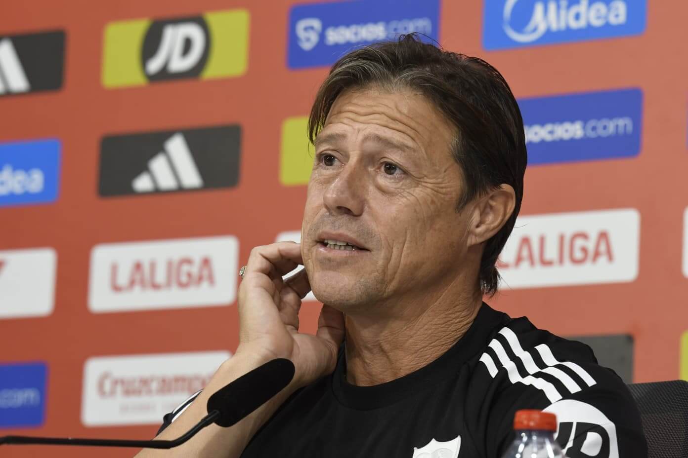 Matías Almeyda, en la rueda de prensa previa al partido ante la Real Sociedad (Foto: Kiko Hurtado)