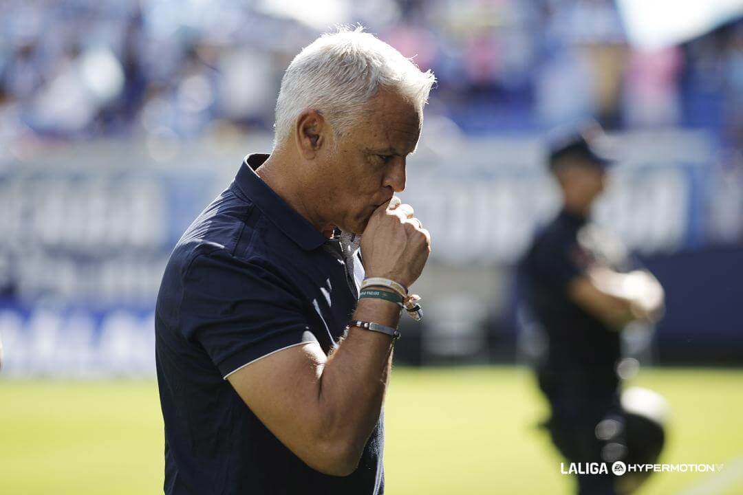 Sergio Pellicer, en el Málaga-Andorra (FOTO: LALIGA).