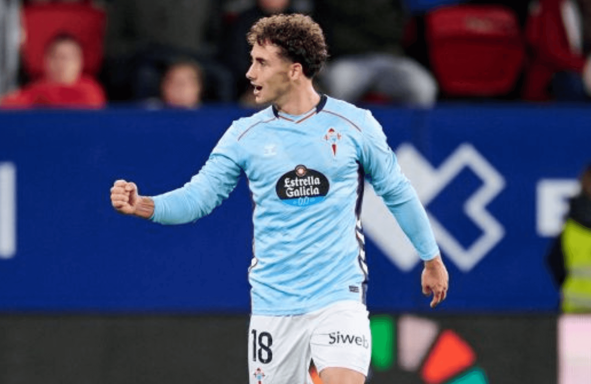 Pablo Durán celebra el gol ante CA Osasuna (Foto: LaLiga).