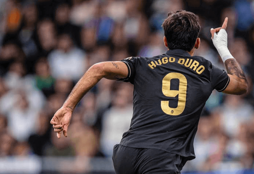 Hugo Duro celebra un gol en el Bernabéu (Cordon Press)