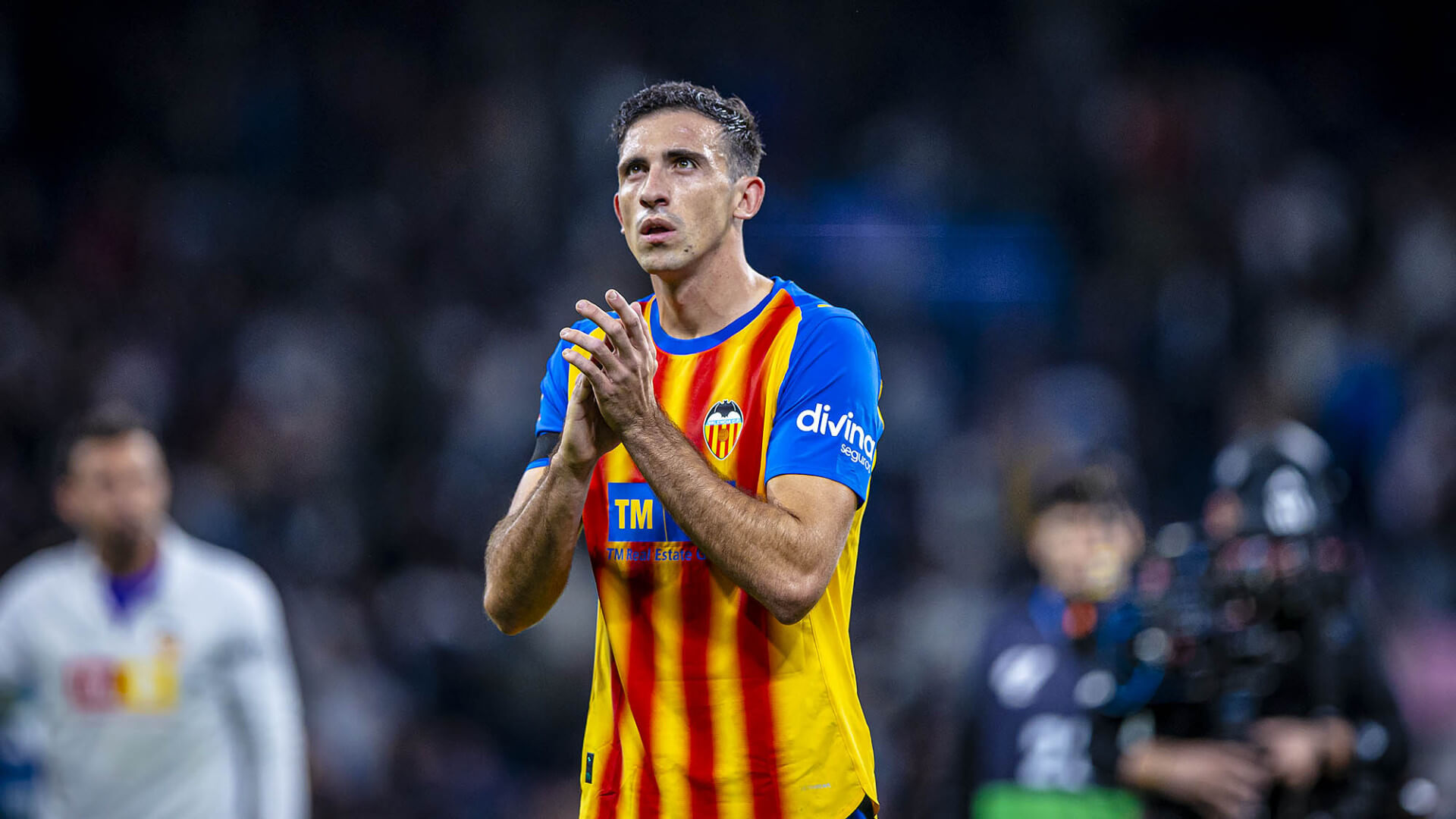 César Tárrega en el Bernabéu (Foto: Valencia CF)