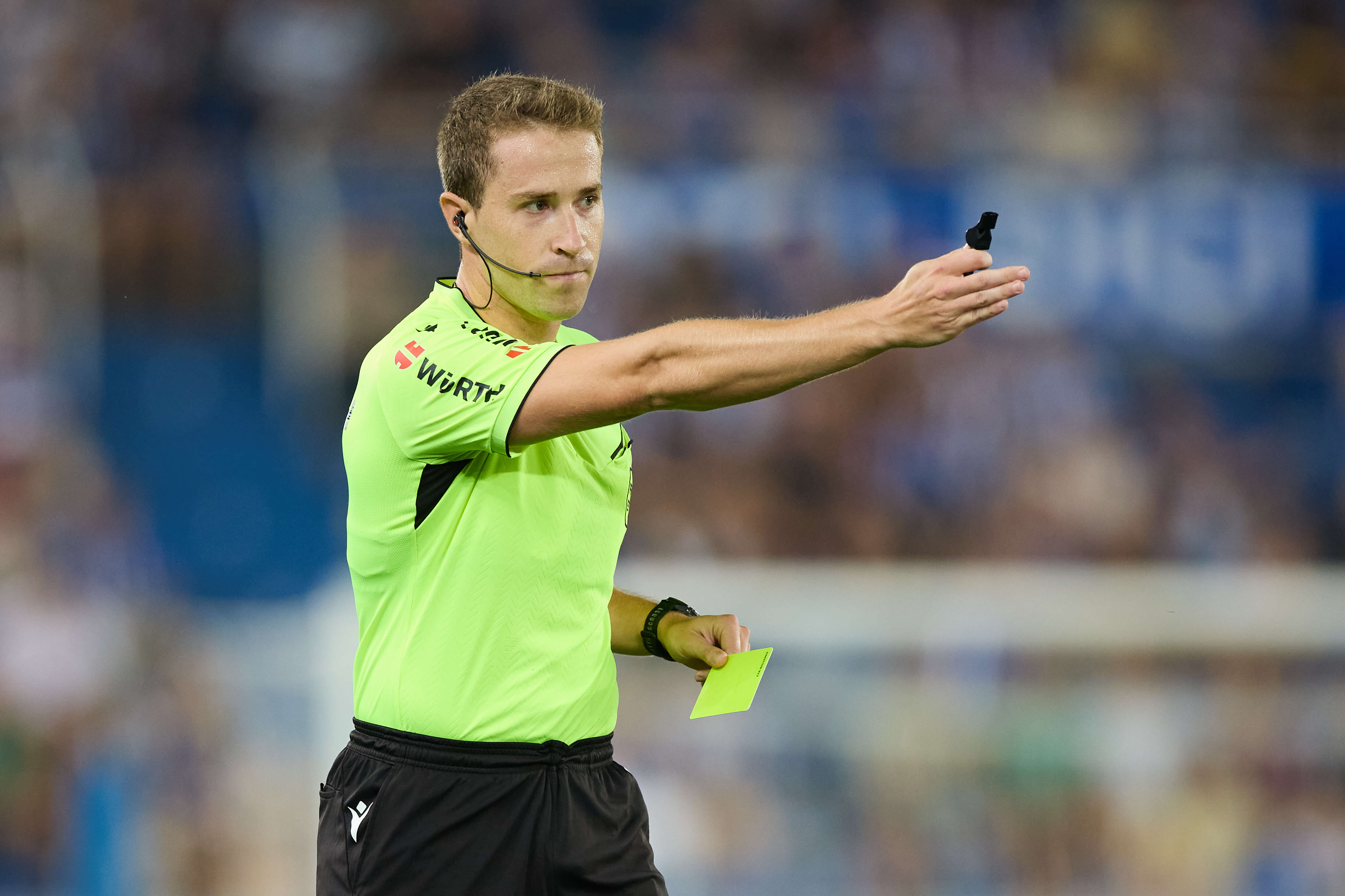 Miguel Sesma Espinosa en un partido de LALIGA (Europa Press)