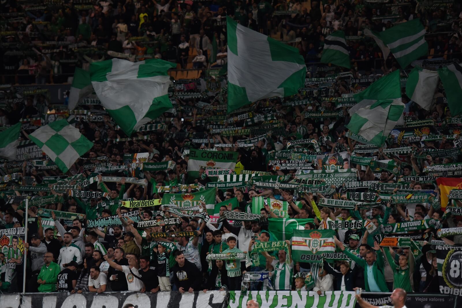 La afición del Betis, en La Cartuja (Foto: Kiko Hurtado)