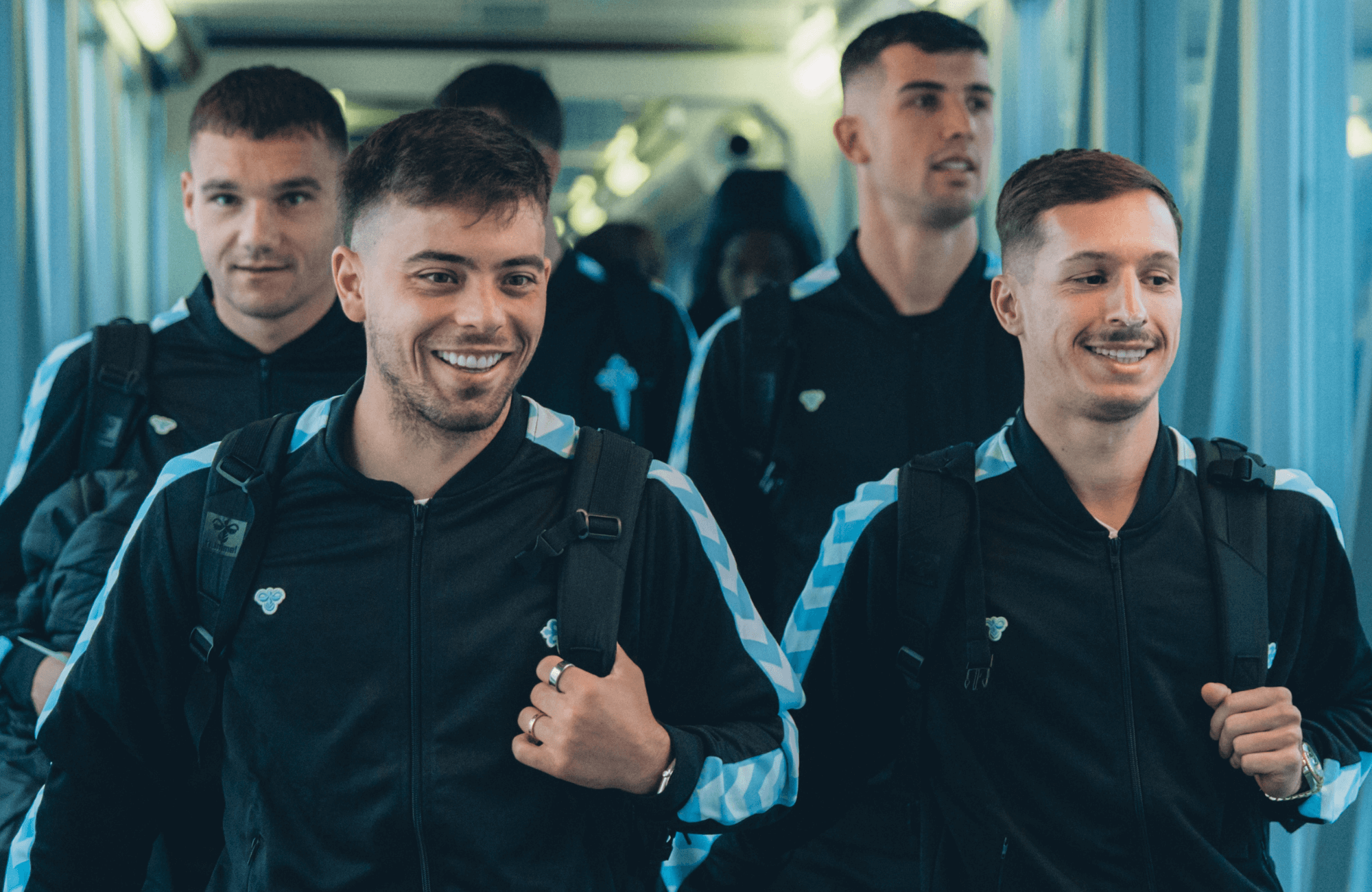 Fran Beltrán, Bryan Zaragoza, Jutglà y Carlos Domínguez (Foto: Celta).