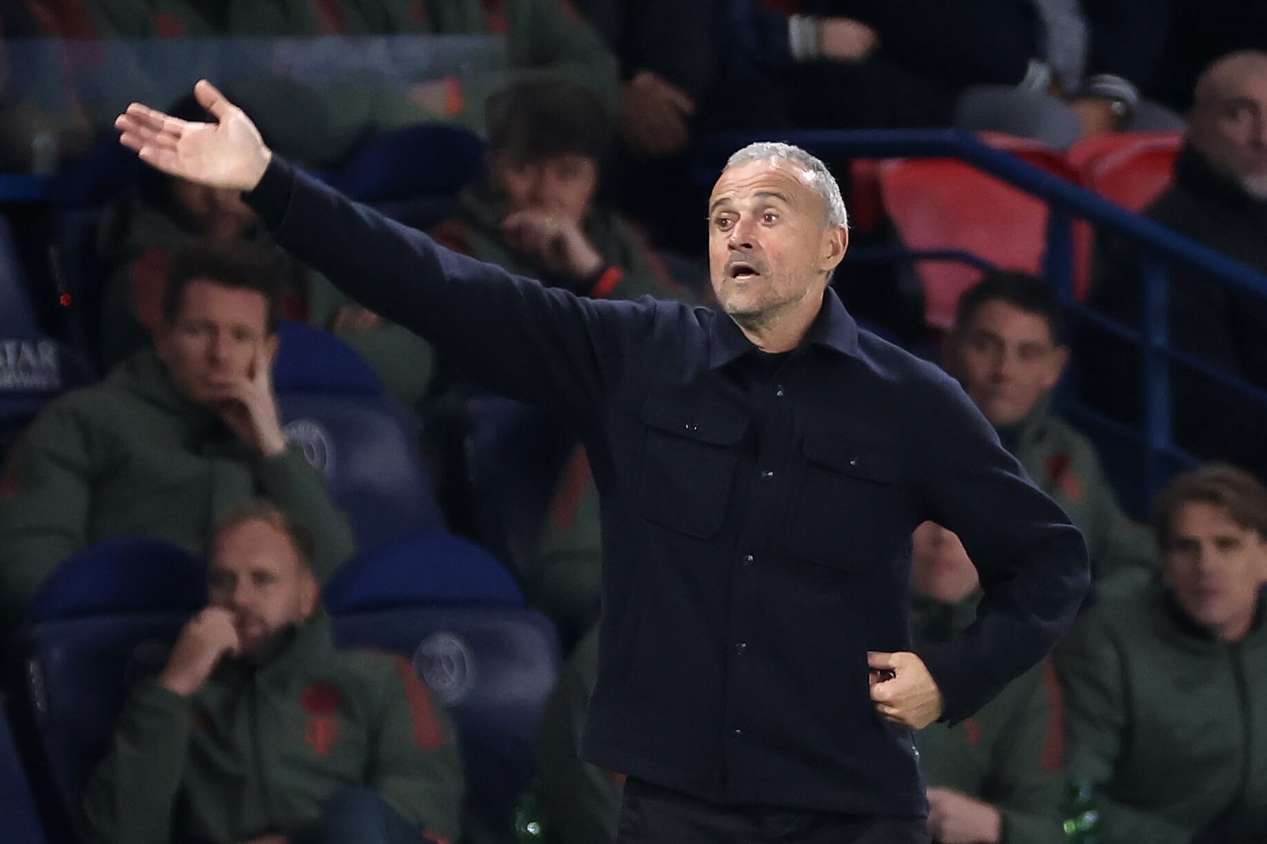 Luis Enrique, durante el PSG - Bayern Múnich (Foto: EFE).