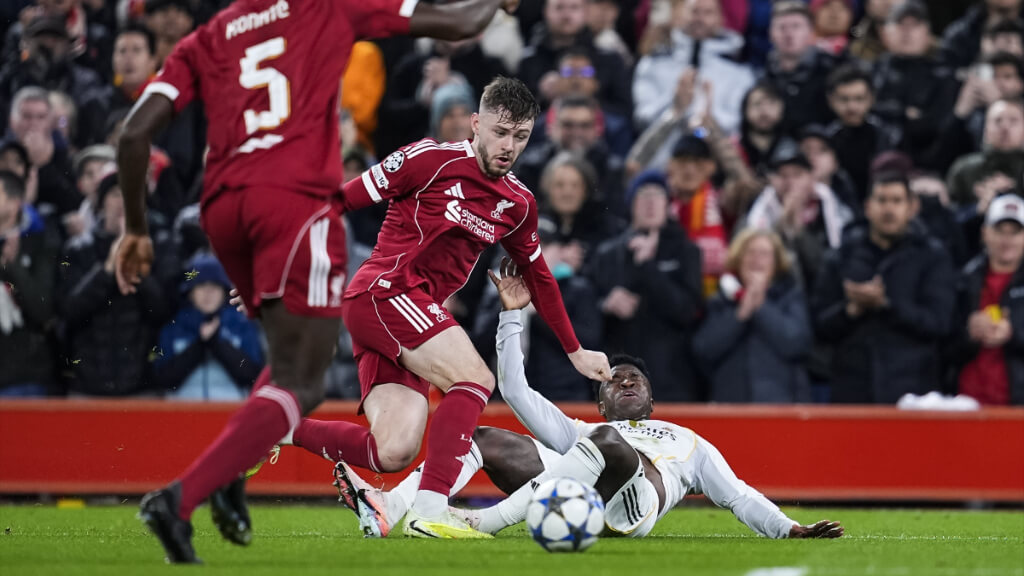 Vinicius Jr en el Liverpool - Real Madrid (Foto: Europa Press)