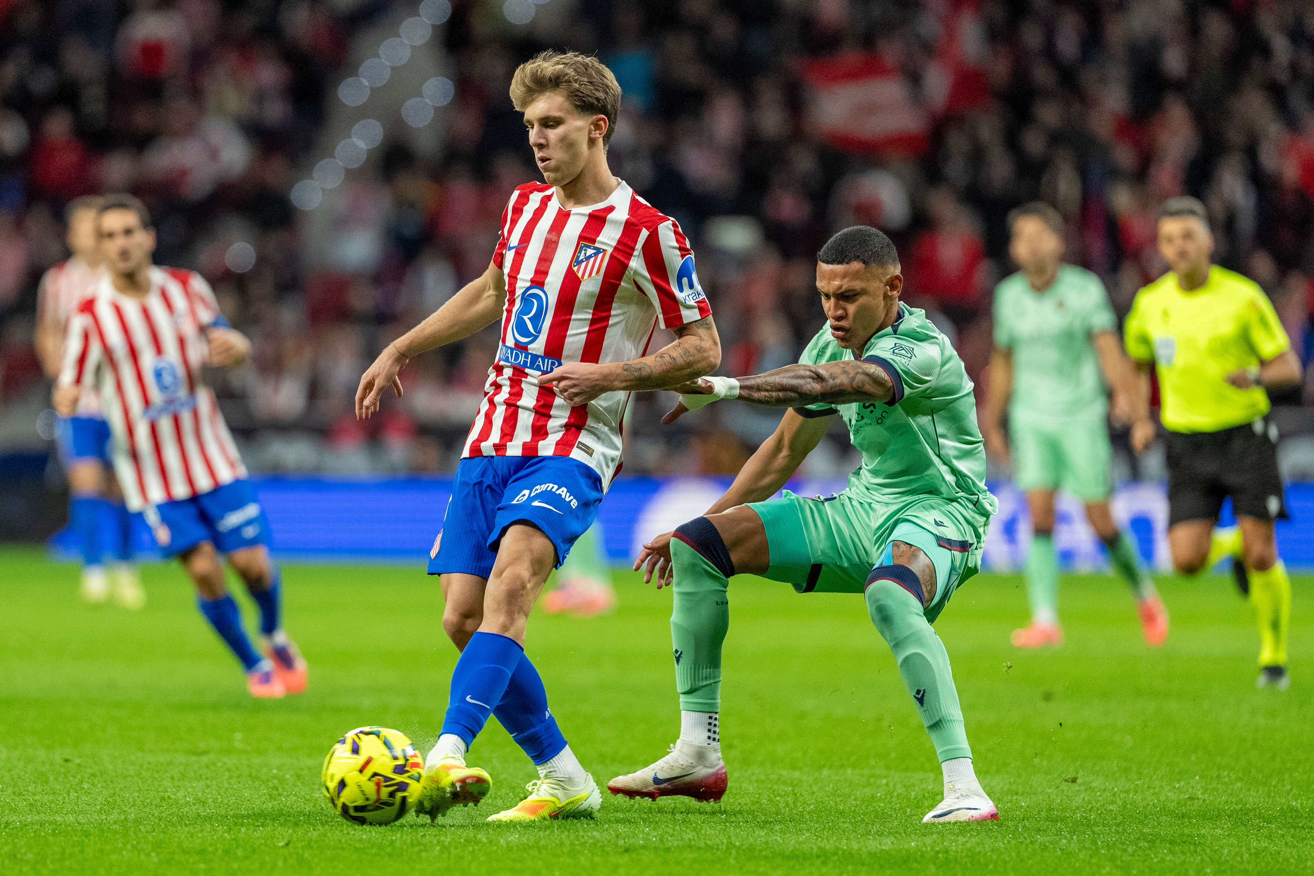 Pablo Barrios, en el Atlético-Levante (Foto: LaLiga).