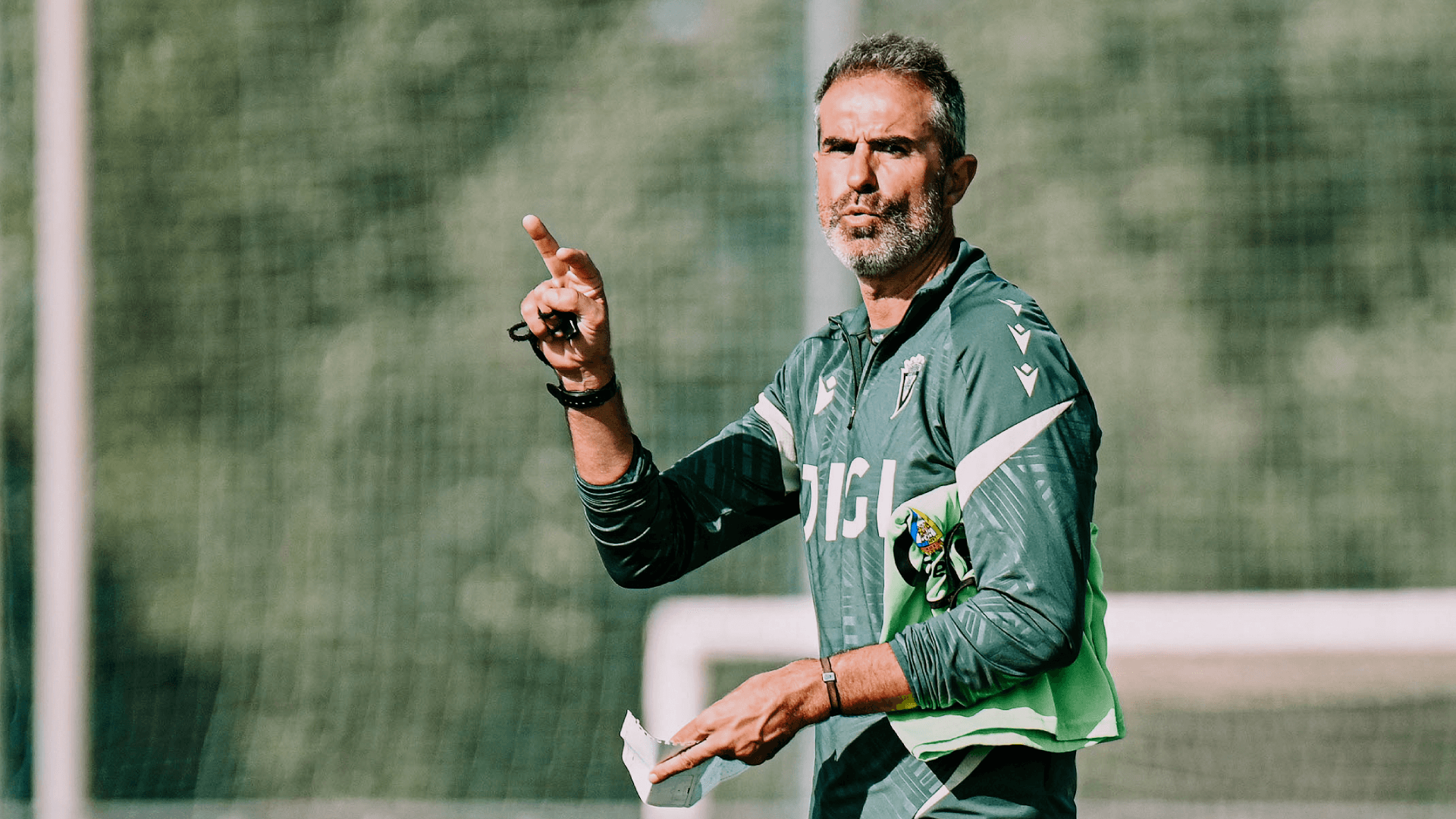 Gaizka Garitano, en una sesión del Cádiz (Foto: CCF).