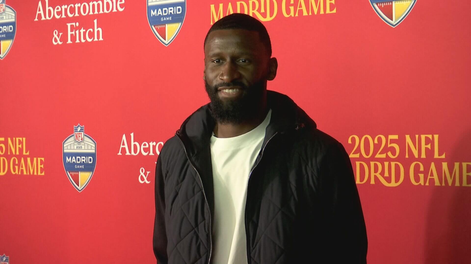 Antonio Rüdiger, en la alfombra roja del Madrid Game. 