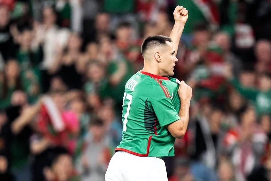 Gol de Urko Izeta con Euskadi ante Palestina en San Mamés (Foto: Athletic Club).