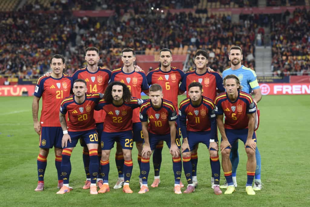 El once de España ante Turquía en Sevilla (Foto: Kiko Hurtado).