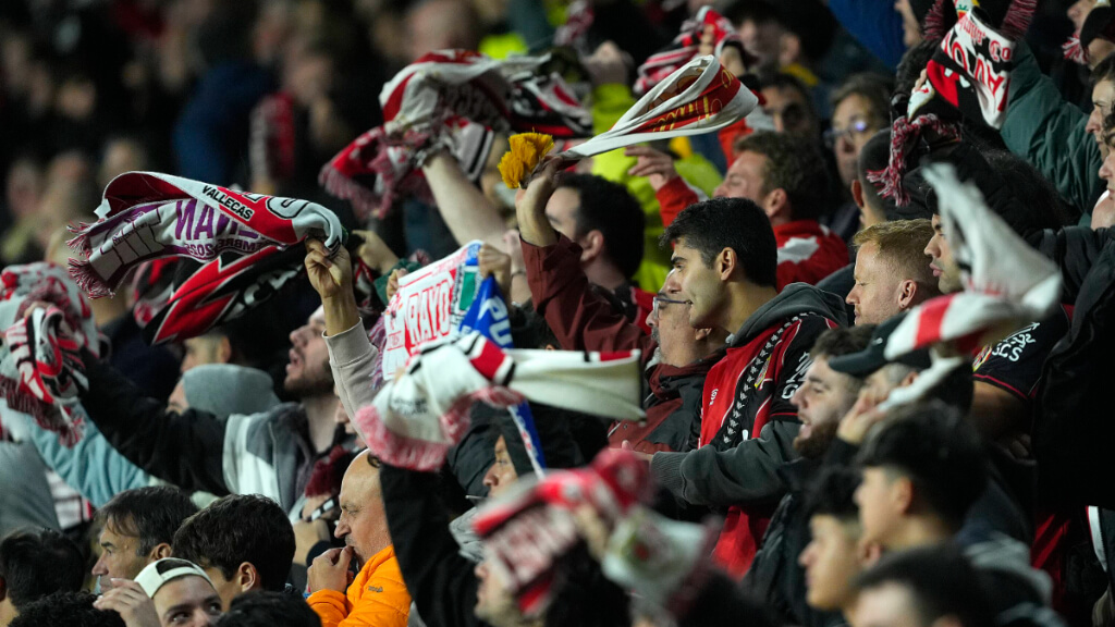 La afición del Rayo Vallecano en Conference League (Cordon Press)