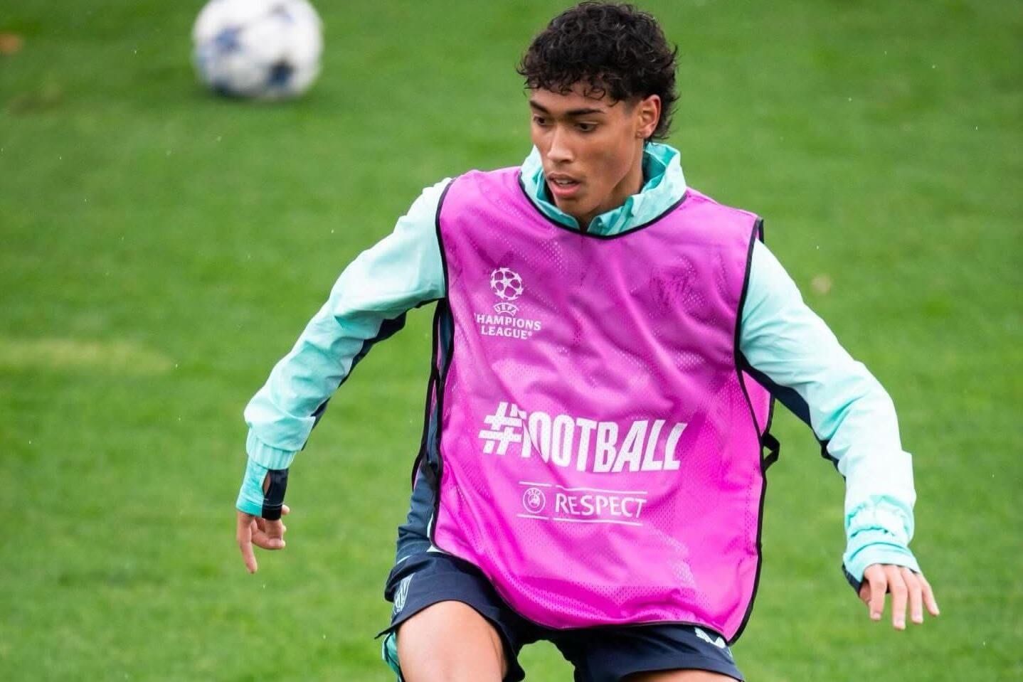 Selton entrenando para un partido de la Champions League (Foto: Athletic Club).