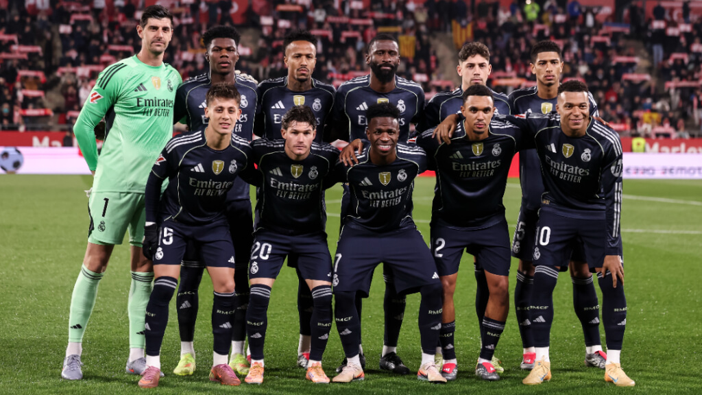 El once del Real Madrid en casa del Girona (Foto: Europa Press).