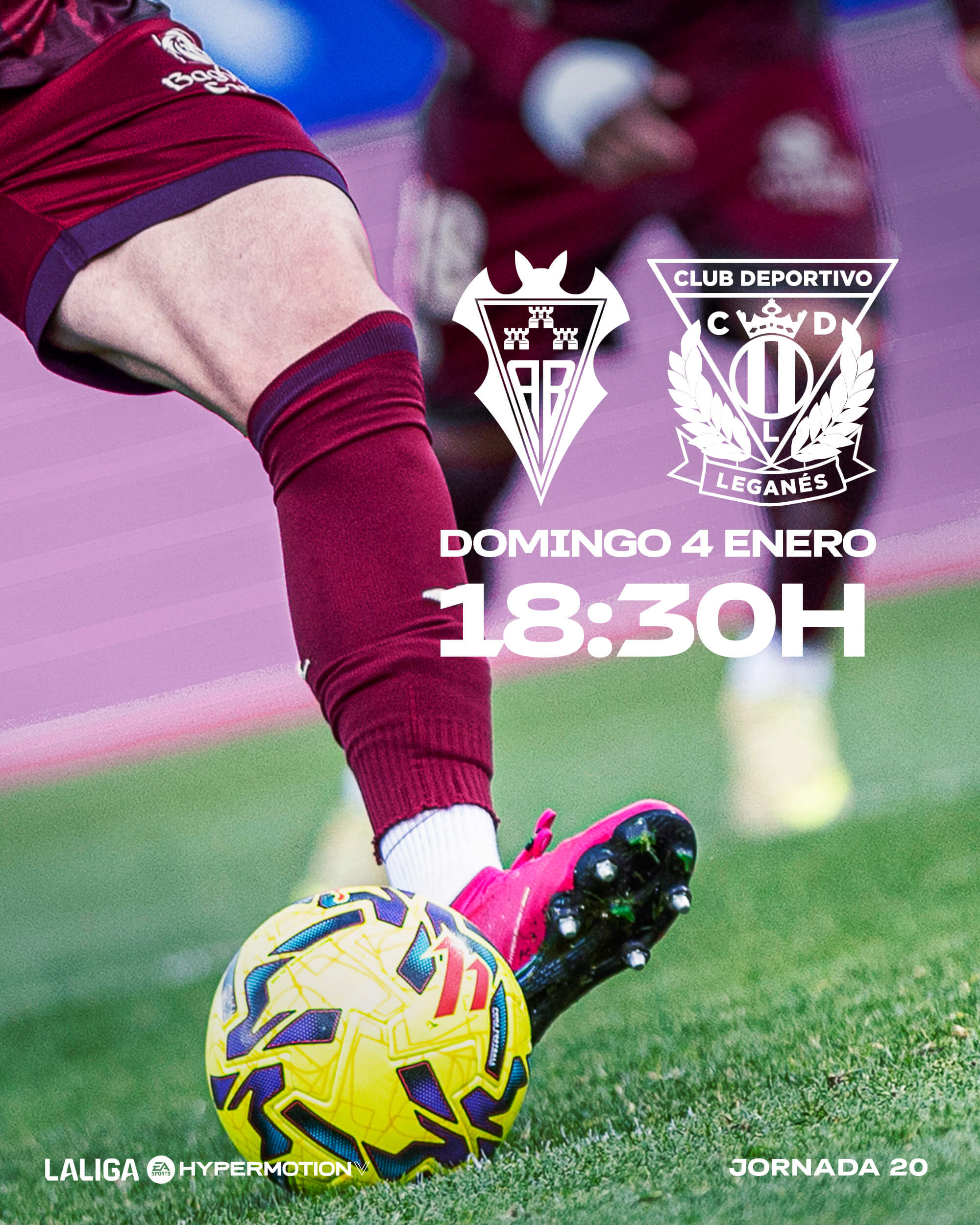 El cartel del Leganés - Albacete (Foto: CDLeganes en X)