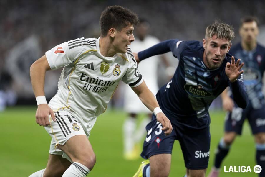 Arda Güler, durante el Madrid-Celta (Foto: LALIGA).