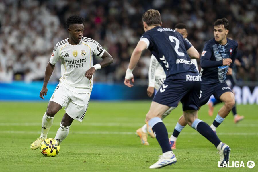 Vinicius, durante el Madrid-Celta (Foto: LALIGA).